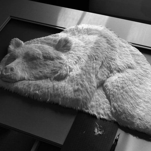 Канадский художник создаёт гиперреалистичные скульптуры животных из бумаги (14 фото)